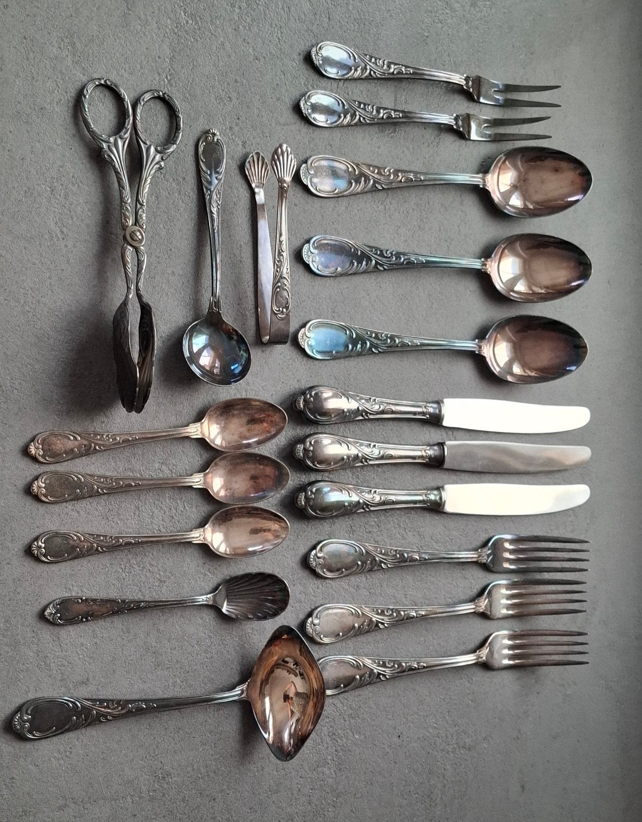Vintage Jami Bestekset 1103/100 verzilverd- Compleet, Ophalen of Verzenden