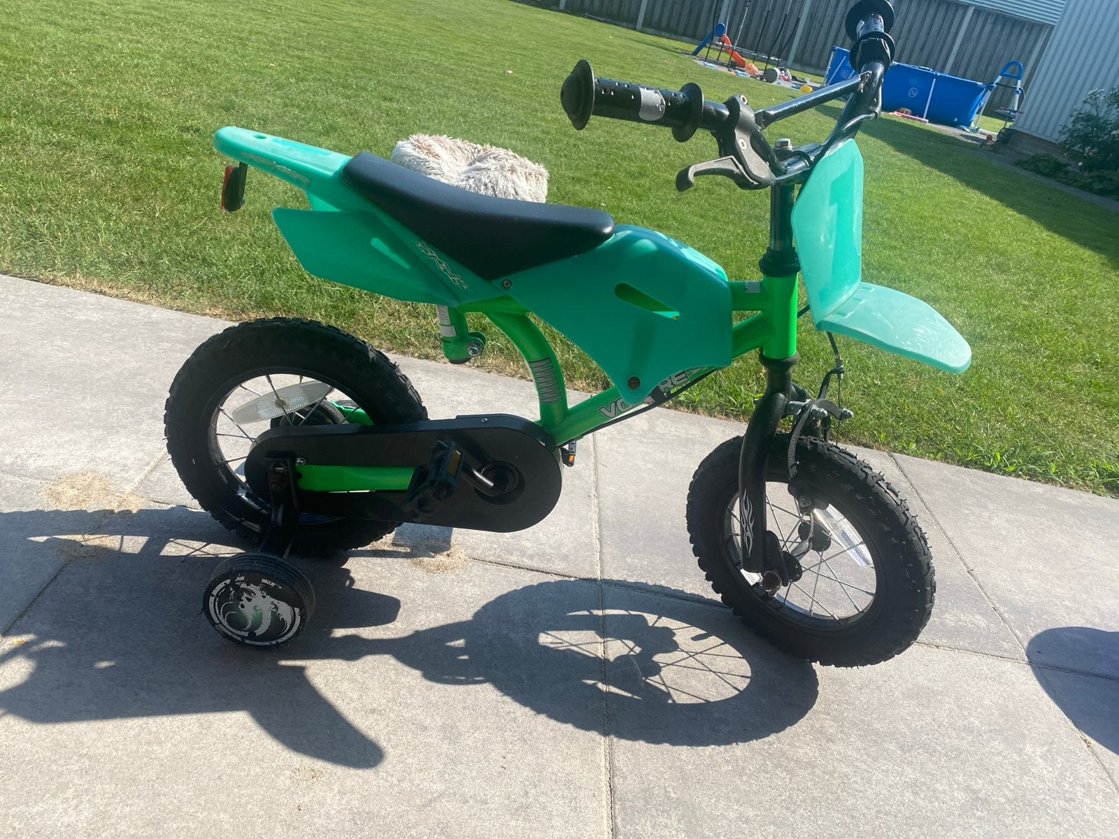 Kinderfiets 14 inch, Ophalen, Gebruikt, Minder dan 16 inch, Zijwieltjes