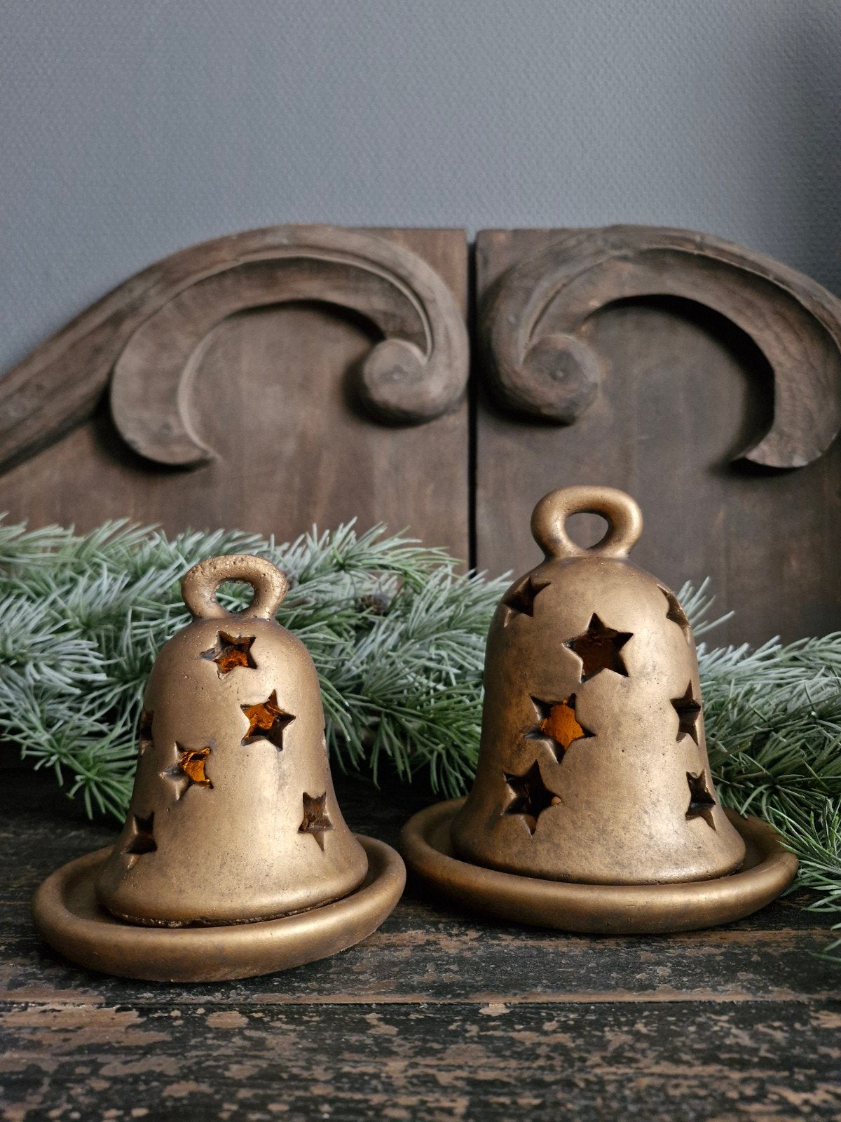 Brynxz. Set 2. Jinglebells tealightcup. Majestic gold, Brynxz, ., Nieuw, Ophalen of Verzenden