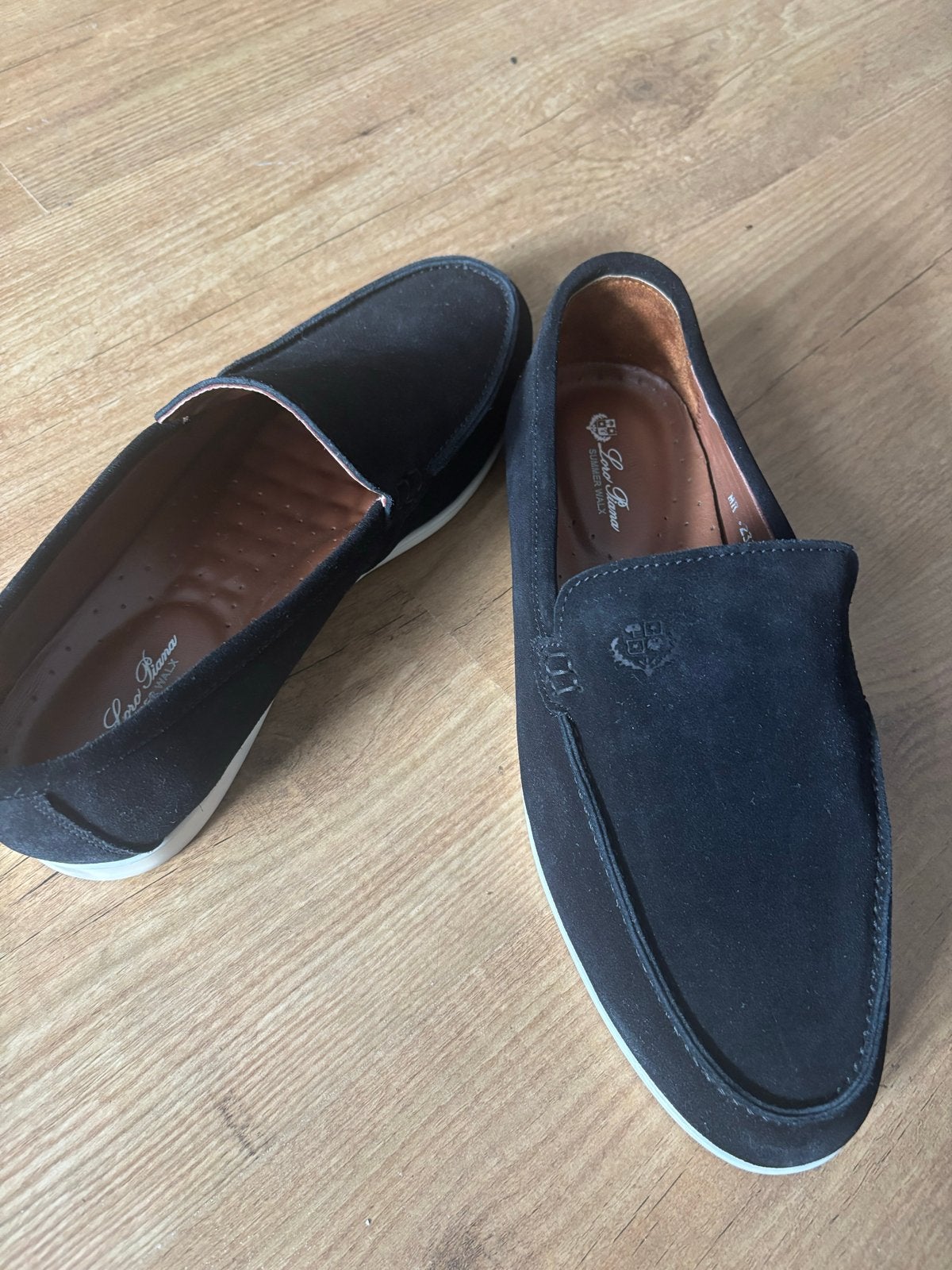 Loro Piana Summer Walk Loafers - Maat 45, Ophalen of Verzenden, Gedragen, Zwart, Loafers