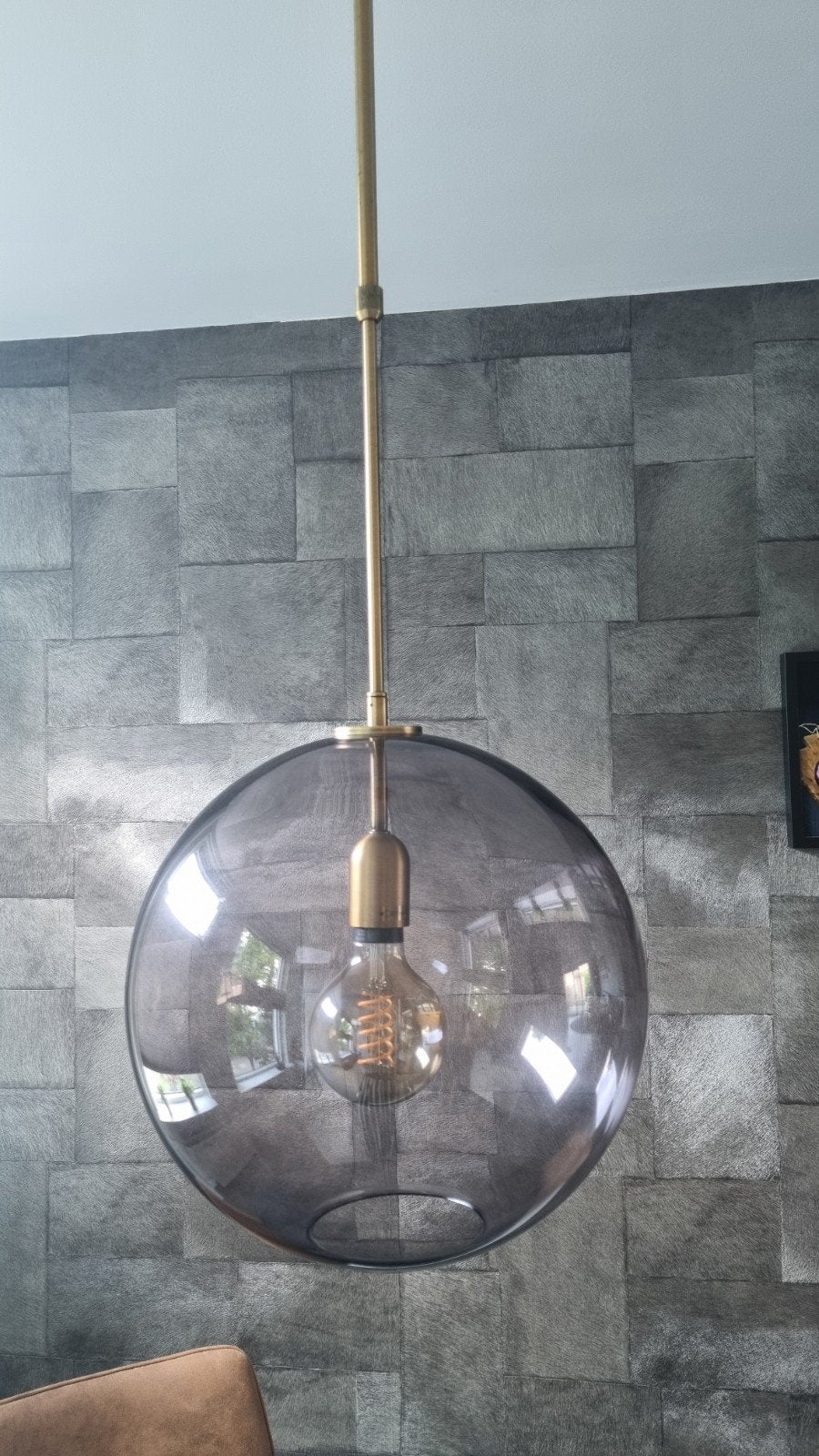 Glazen hanglamp, Ophalen