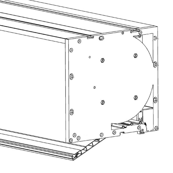 NIEUW elektrisch inbouwrolluik antraciet (292x142 cm), Doe-het-zelf en Verbouw, Rolluiken, Ophalen, 100 tot 150 cm, Nieuw, 200 cm of meer