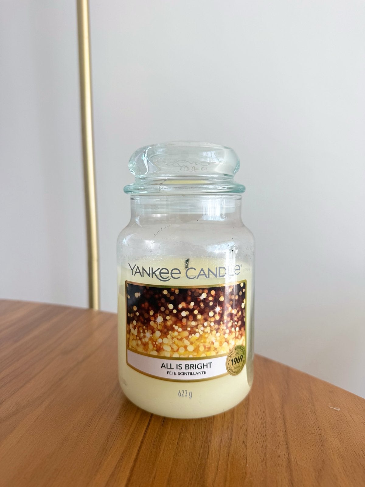 Yankee Candle large jar, Huis en Inrichting, Overige merken, Ophalen of Verzenden, Crème, Kaars