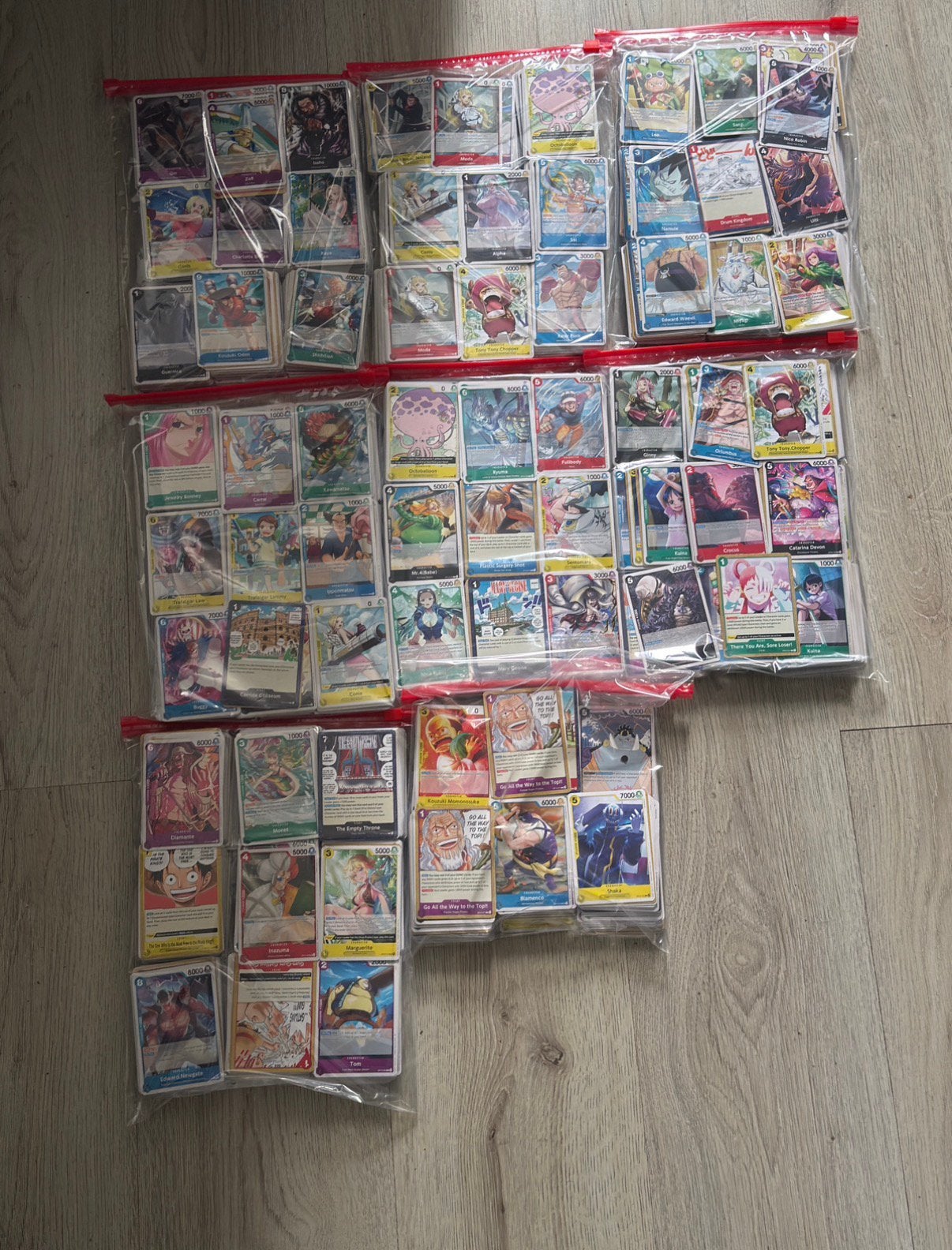 One Piece Bulk 4148 kaarten, Ophalen, Zo goed als nieuw, Meerdere kaarten, Foil