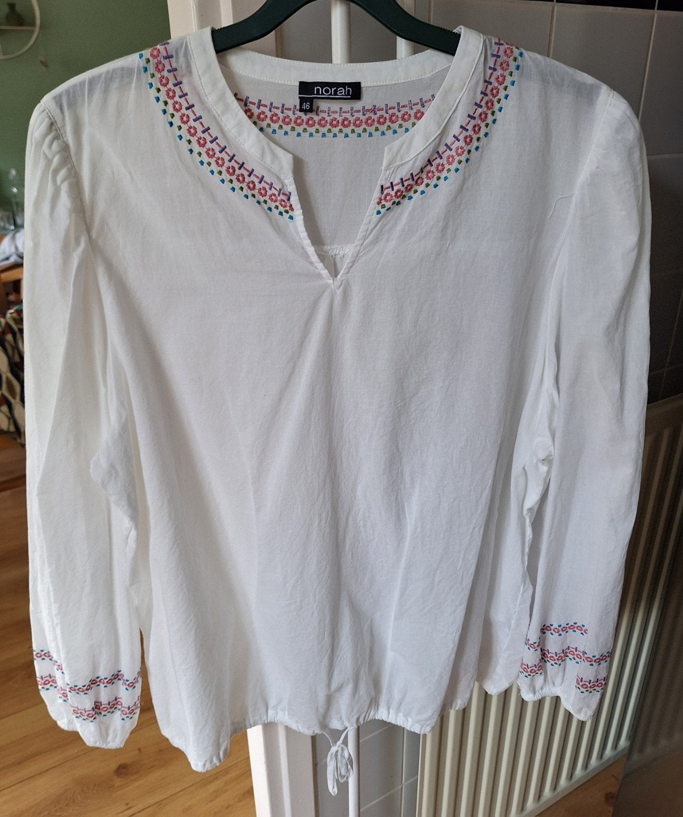 Witte top van Norah in maat 46, Norah, Ophalen of Verzenden, Zo goed als nieuw, Wit