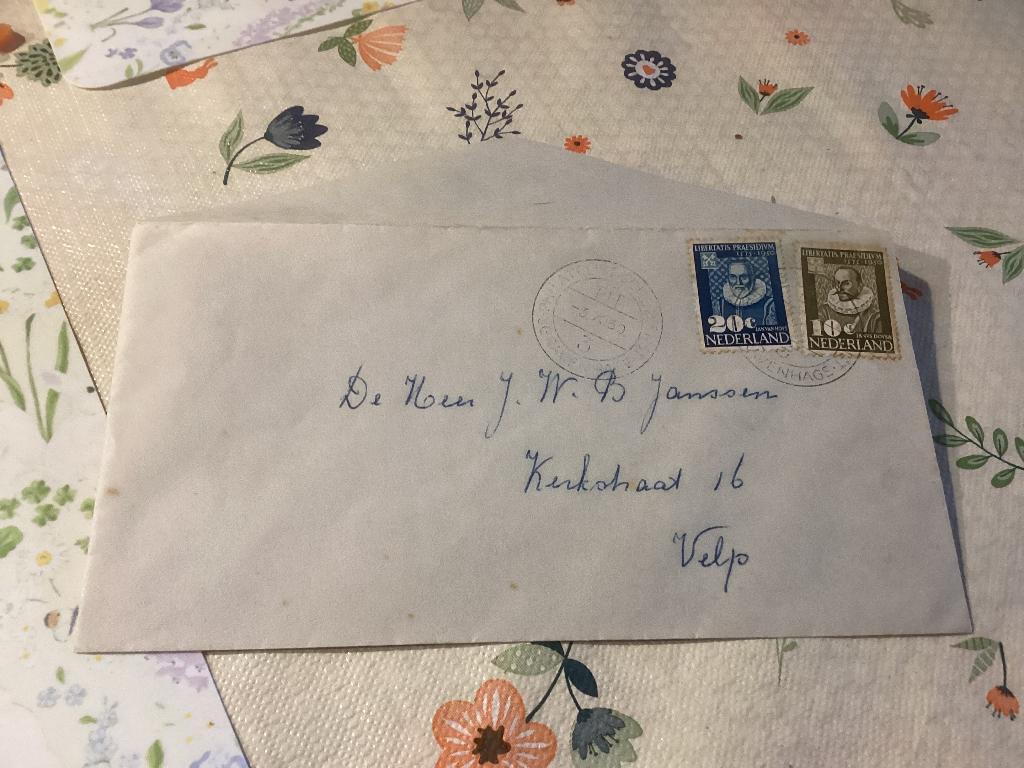 No900 E3  met dagtekenstempel 3-10-1950 ´s-Gravenhage, Postzegels en Munten, Postzegels | Eerstedagenveloppen, Ophalen, Beschreven