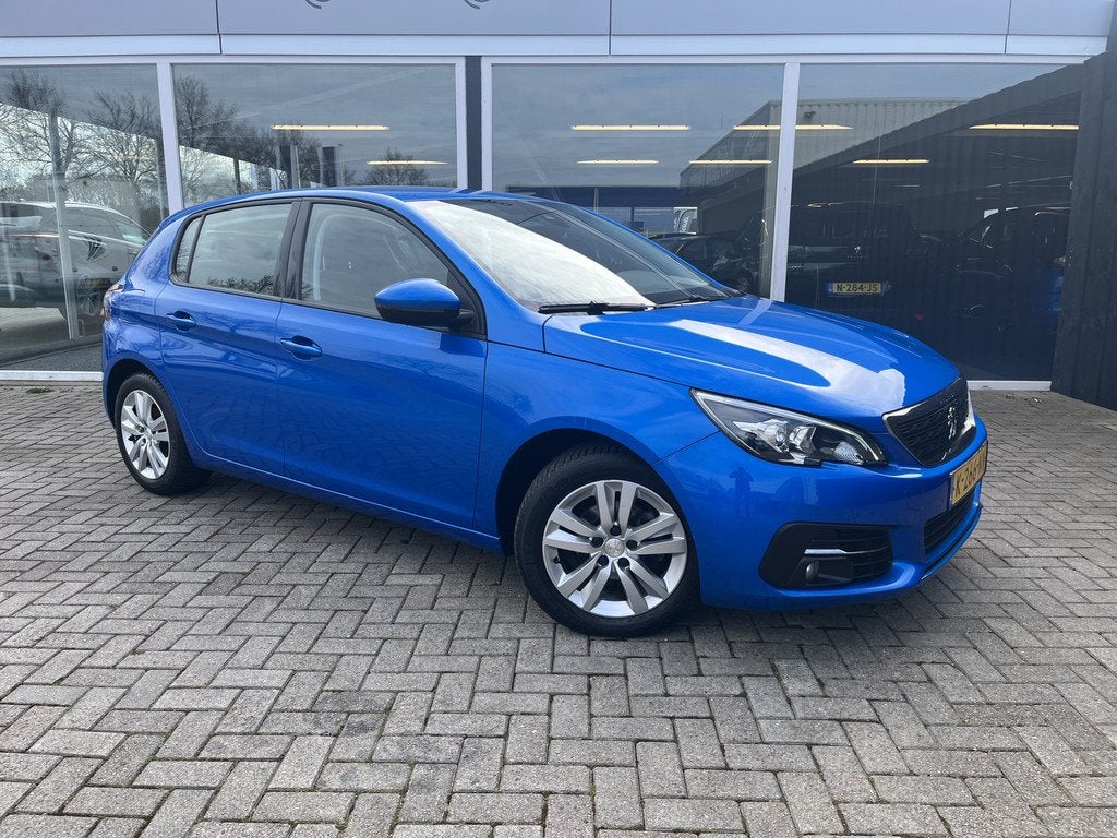 Peugeot 308 1.2 PureTech Blue Lease Active / Led / Cruise /, Auto's, Voorwielaandrijving, Gebruikt, Euro 6, Blauw
