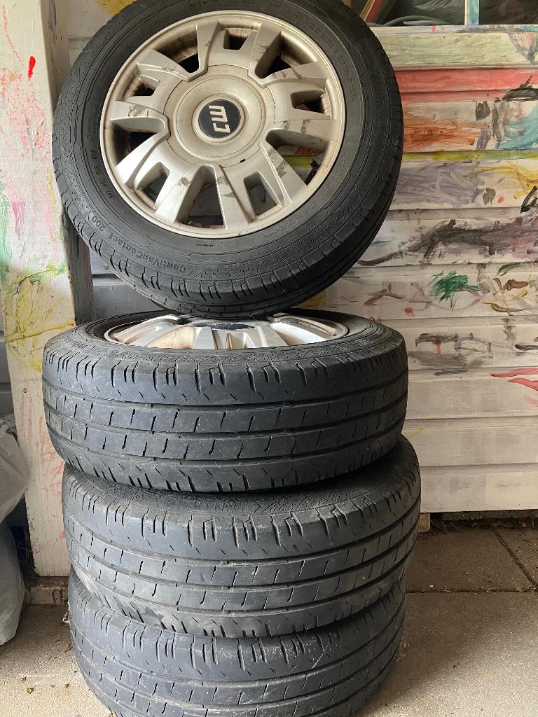 Zomerbanden Continental met velgen, Ophalen, Gebruikt, Ford