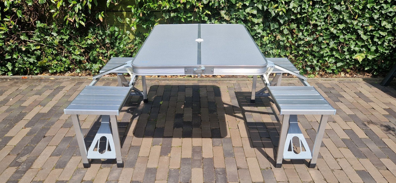 BO-CAMP family tafel, Caravans en Kamperen, Kampeermeubelen, Ophalen, Zo goed als nieuw, Campingtafel