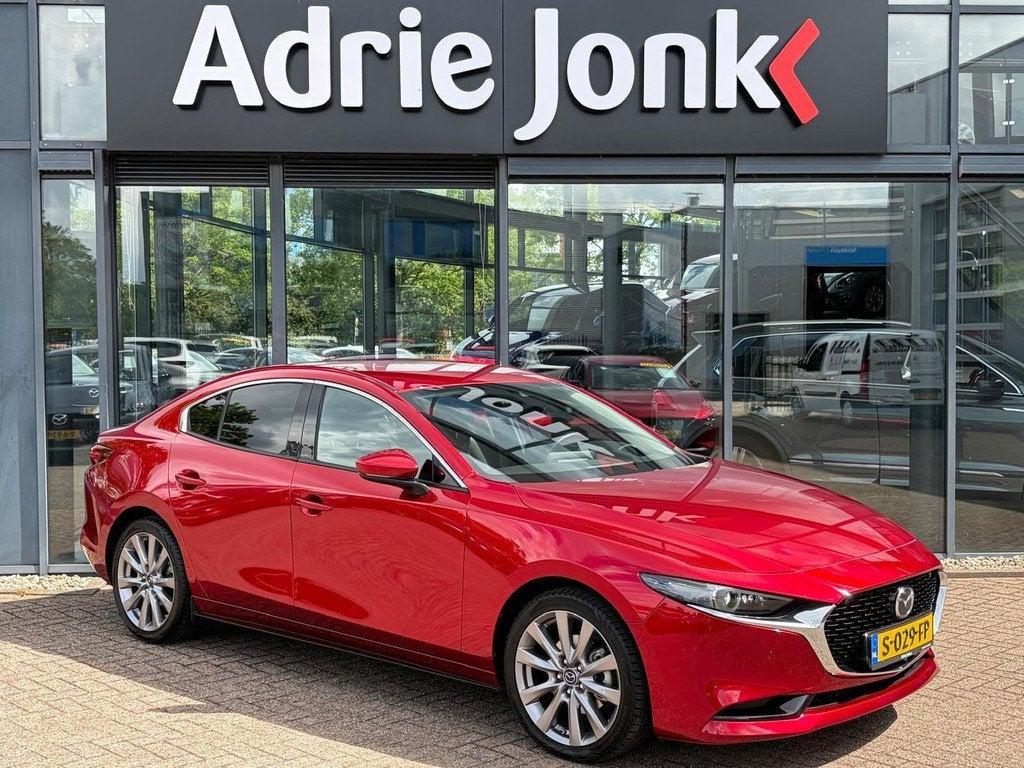 Mazda 3 2.0 e-SkyActiv-G M Hybrid Luxury TREKHAAK | LEDER |, Auto's, Mazda, Voorwielaandrijving, 1998 cc, 4 cilinders, 122 pk