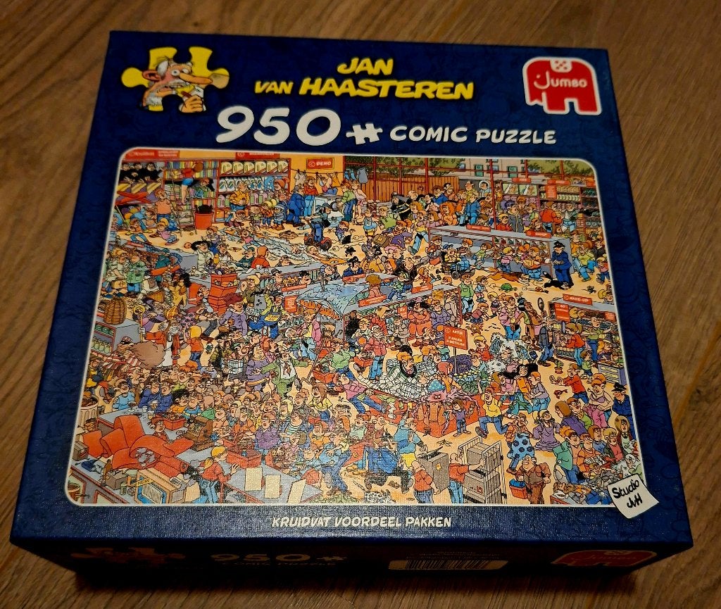 Jan van Haasteren puzzel Kruidvat voordeel pakken 950st, Ophalen of Verzenden, 500 t/m 1500 stukjes, Zo goed als nieuw, Legpuzzel