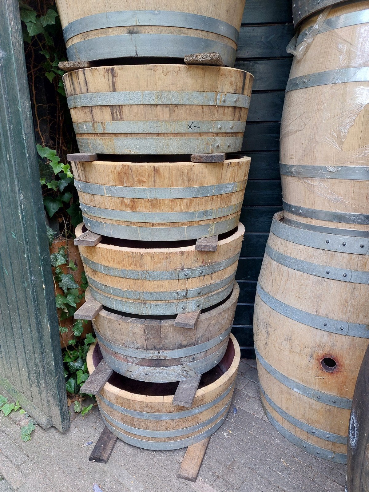 Bloembak, Tuin en Terras, Bloembakken en Plantenbakken, Ophalen, Nieuw, Vierkant, Hout