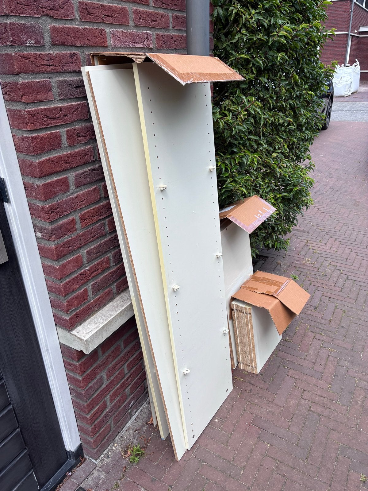 IKEA Expedit vakkenkast wit, 8 vakken, Ophalen, Met plank(en), Gebruikt, 100 tot 150 cm