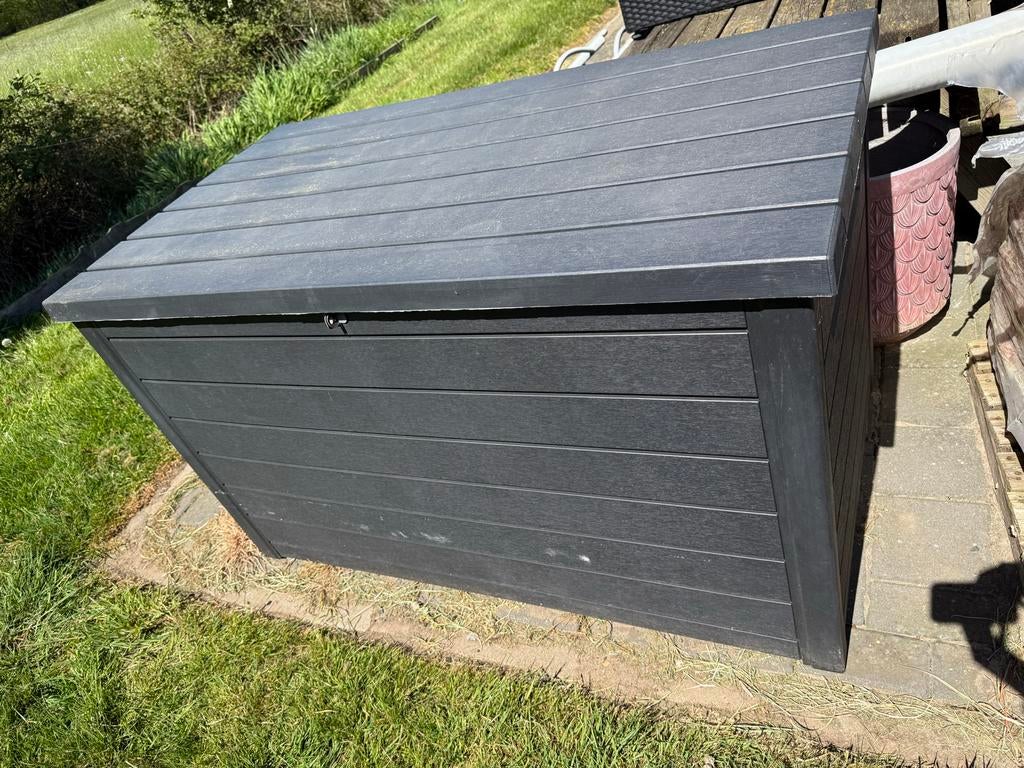 Ruime Opbergbox Tuinbox Kunststof Antraciet, Tuin en Terras, Ophalen, Gebruikt, Kunststof, Overige typen