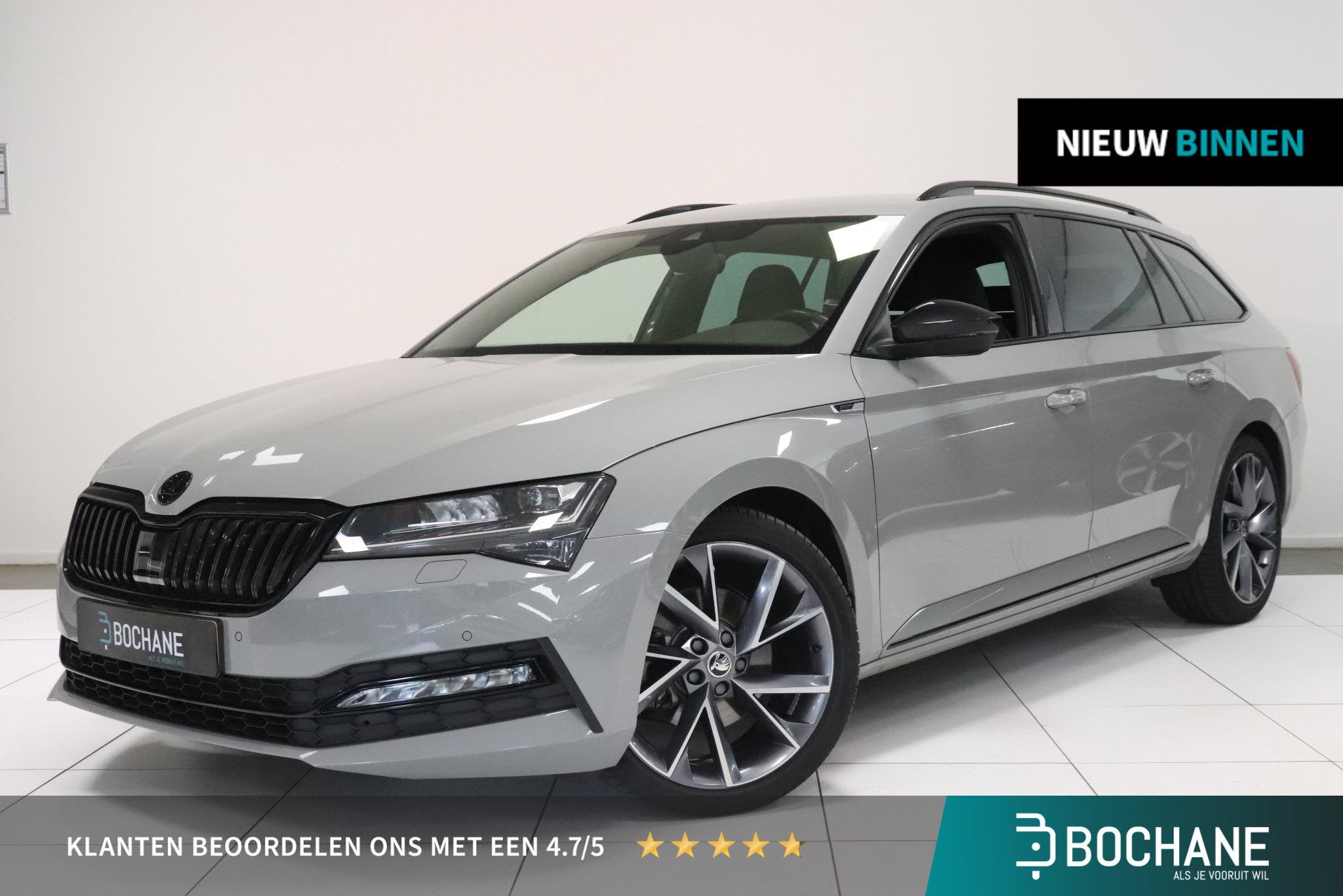 Skoda Superb Combi 1.5 TSI ACT Sportline | Trekhaak | Carpla, Auto's, 4 cilinders, Alcantara, Origineel Nederlands, 1600 kg