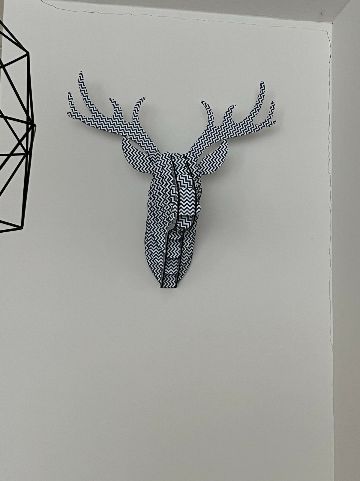 Wall art hert blauw van hoogwaardig mdf, Hout, Ophalen of Verzenden, Blauw, Nieuw