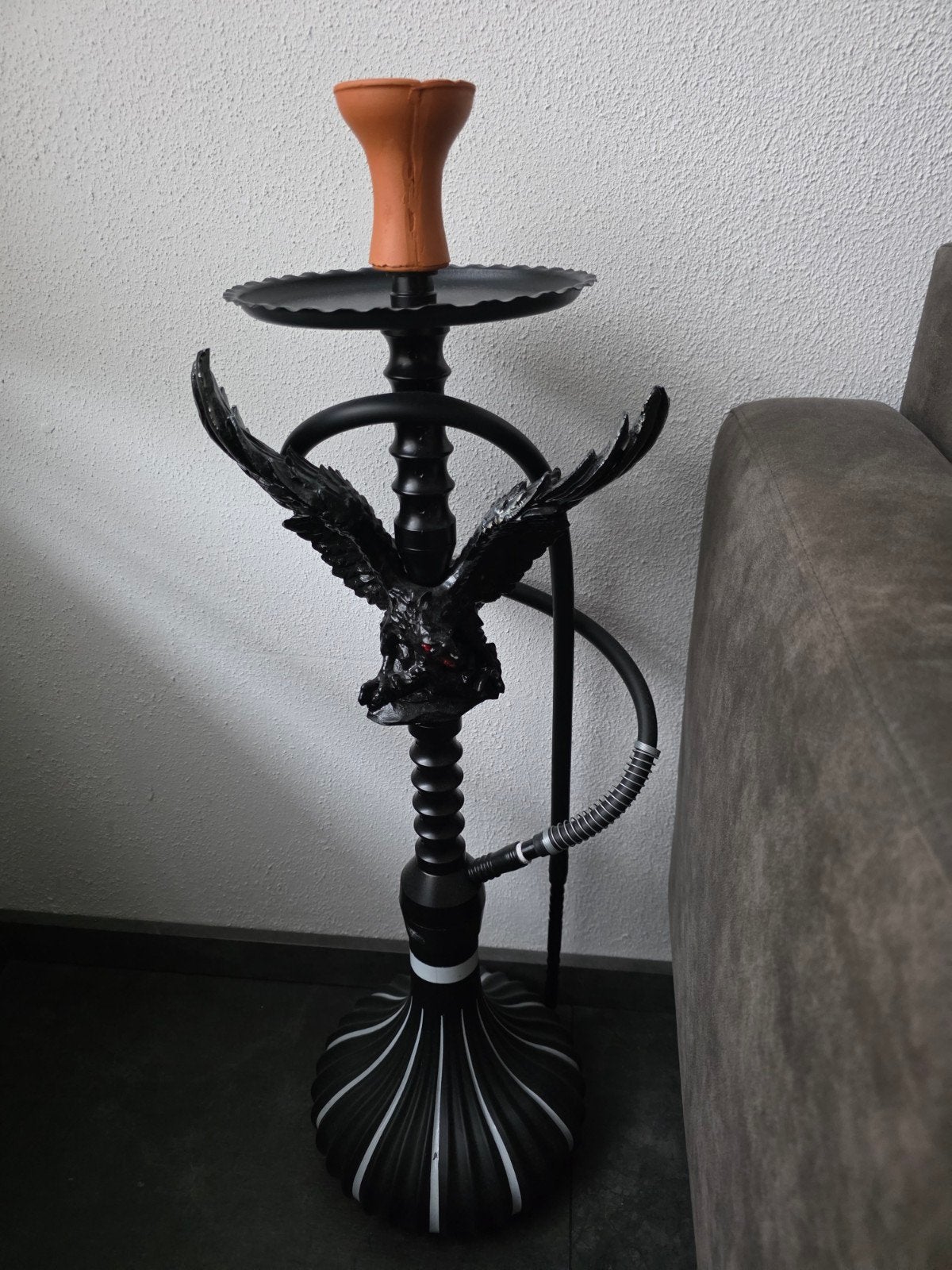 Unieke waterpijp (sisha) met adelaar (BJK)  design 75 cm, Ophalen, Nieuw, (Water)pijp