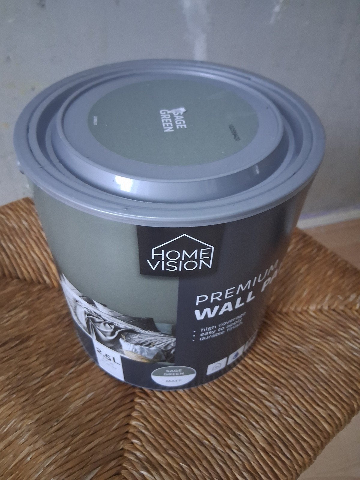 Sage green muur  verf, Ophalen of Verzenden, Nieuw, Groen