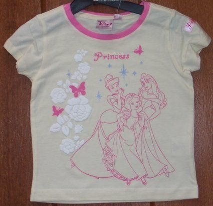 Maat 92 Wit/roze Disney Princess t-shirt NIEUW (3992), Disney, Meisje, Nieuw, Ophalen of Verzenden