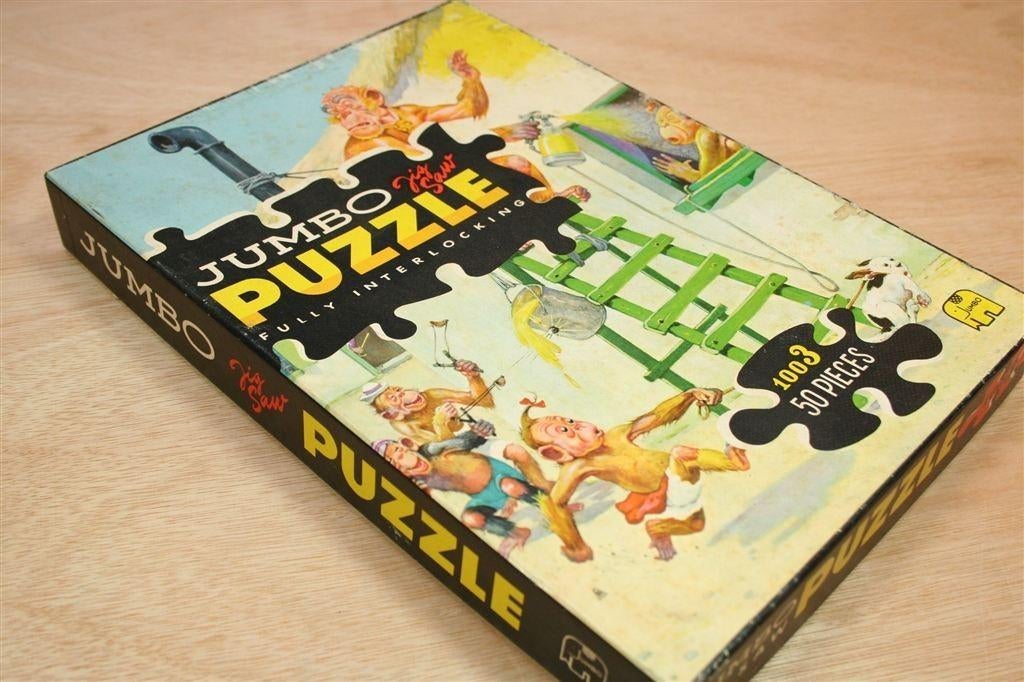 Vintage Jumbo Puzzle 1003 – The Painter [1965] 50 Stuks, Ophalen of Verzenden, 500 t/m 1500 stukjes, Gebruikt
