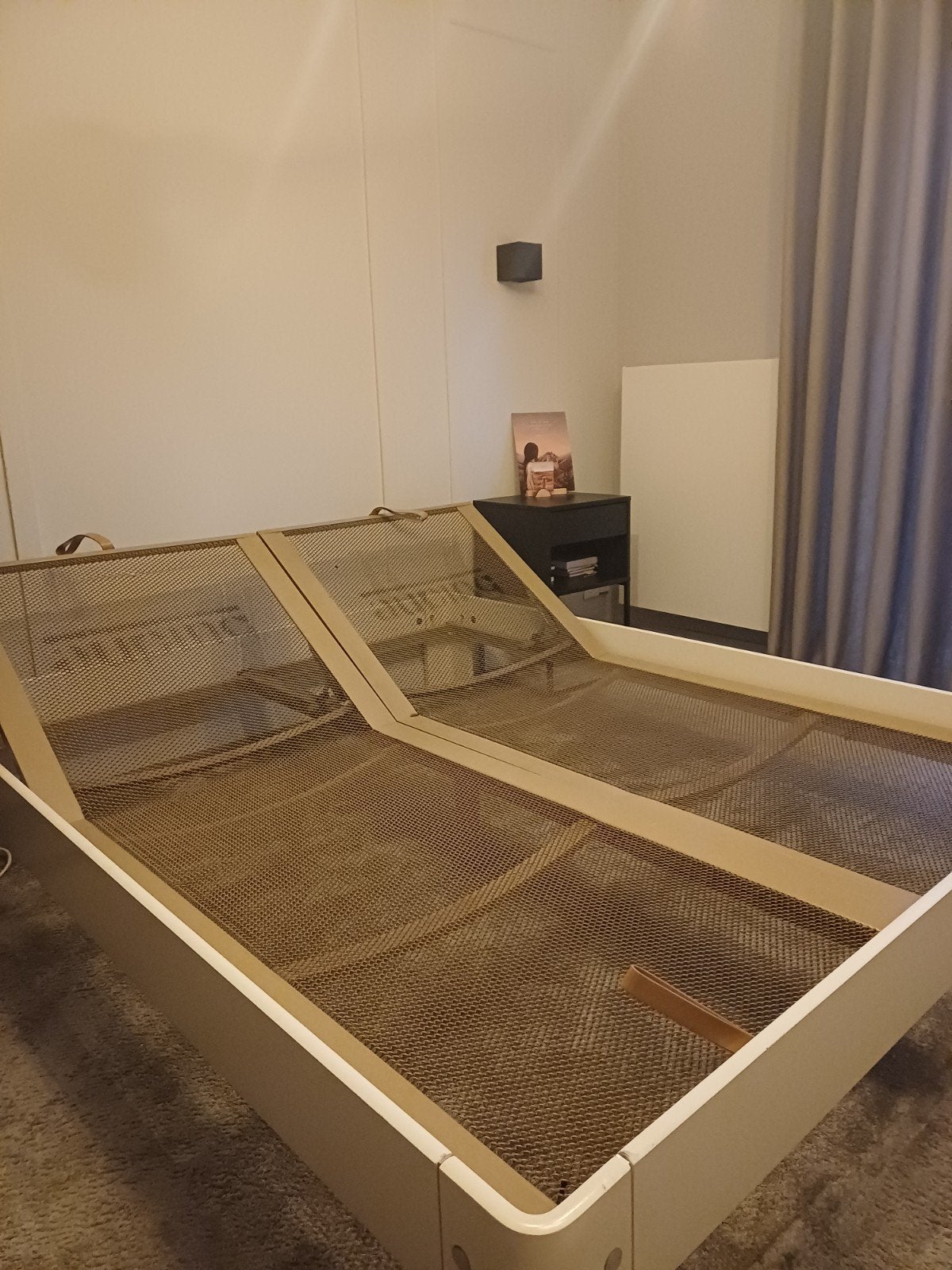 2 bedbodems spiraal Auping handverstelbaar 80x200, Ophalen, Gebruikt, Eenpersoons, 80 cm