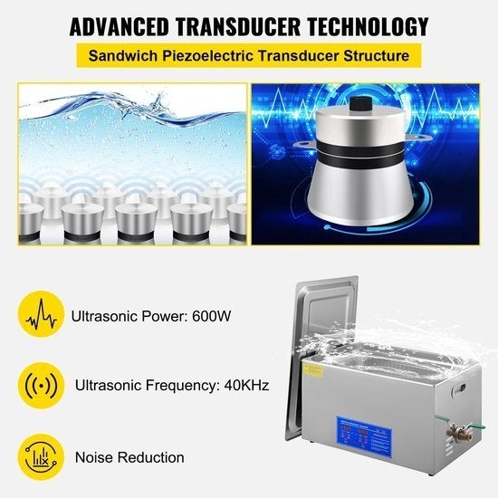 Ultrasone reiniger - Wasmachine - Ultrasone Reiniger Bril -, Hobby en Vrije tijd, Corvance B.V., Verzenden, Nieuw, Corvancebol@gmail.com