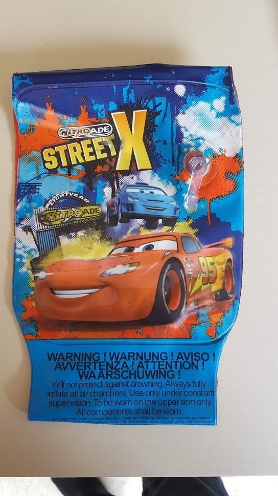 1 Disney Cars zwembandje 3-6 jaar of 18-30 kg, Disney, Jongen of Meisje, One size, Ophalen of Verzenden
