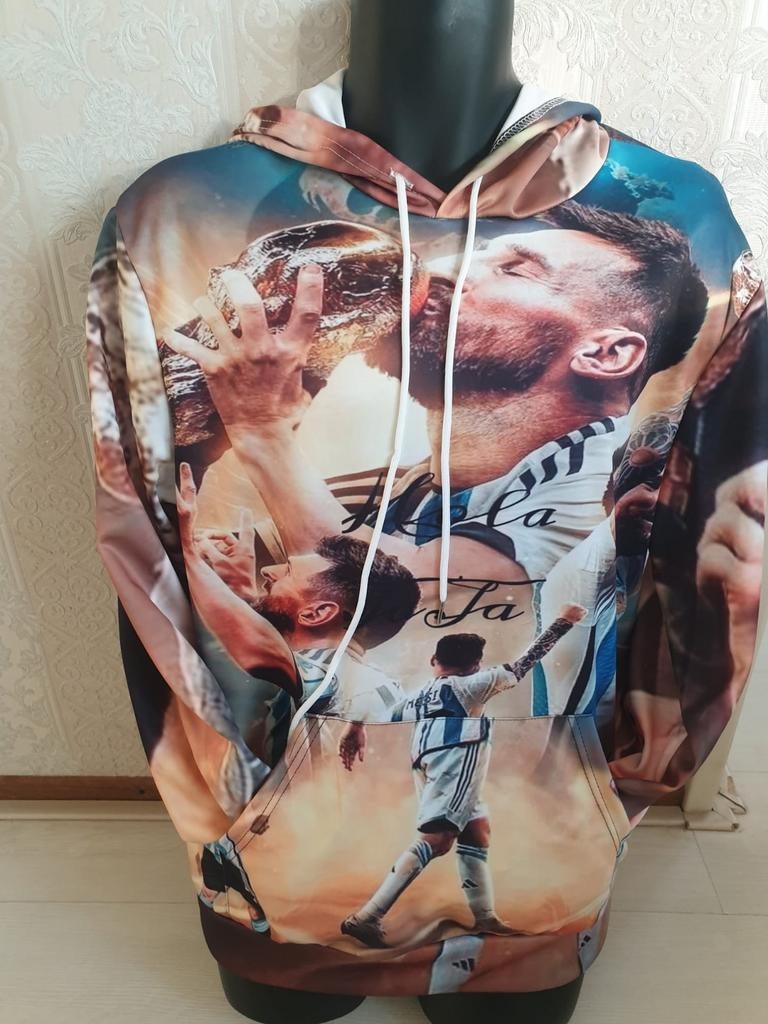 Lionel Messi WK kampioens hoodie maat M, Ophalen of Verzenden