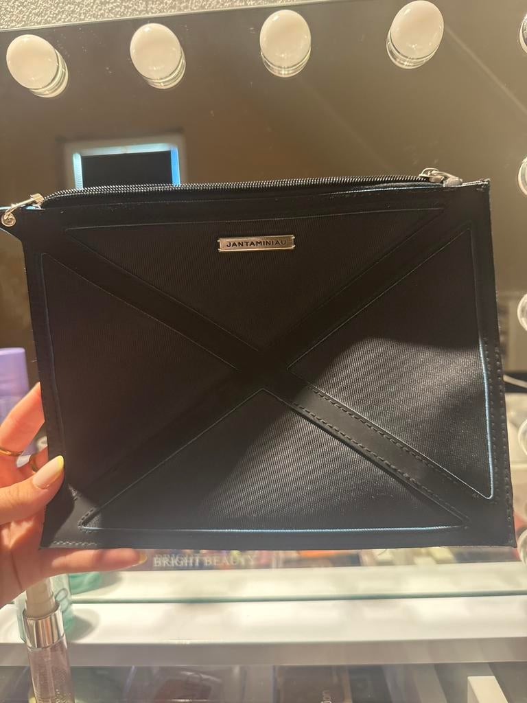 JANTAMINIAU x KLM Clutch / Avondtasje Zwart, Ophalen of Verzenden, Zo goed als nieuw, Zwart, Avondtasje