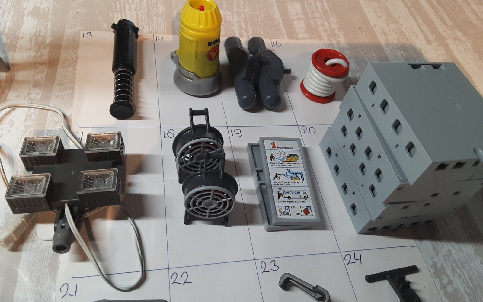 brandweer onderdelen C pomp ladder licht, Kinderen en Baby's, Speelgoed | Playmobil, Losse onderdelen, Voertuig, Ophalen of Verzenden