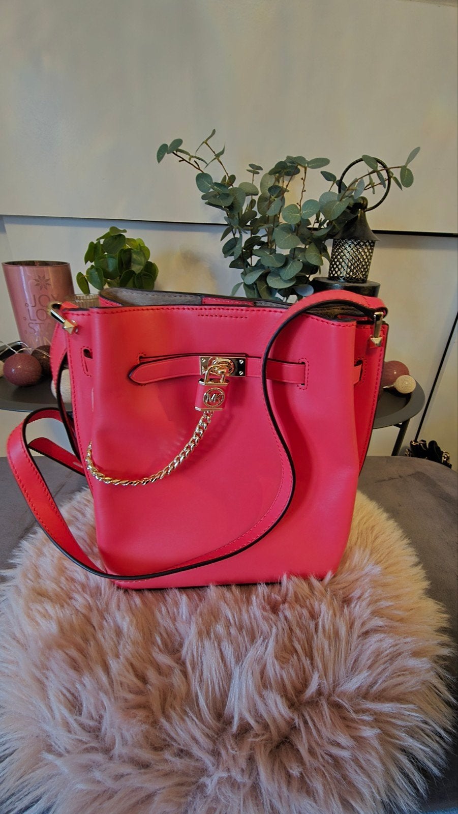 Michael Kors Hamilton Legacy Medium Crossbodytas Rood, Ophalen of Verzenden, Nieuw, Rood, Handtas