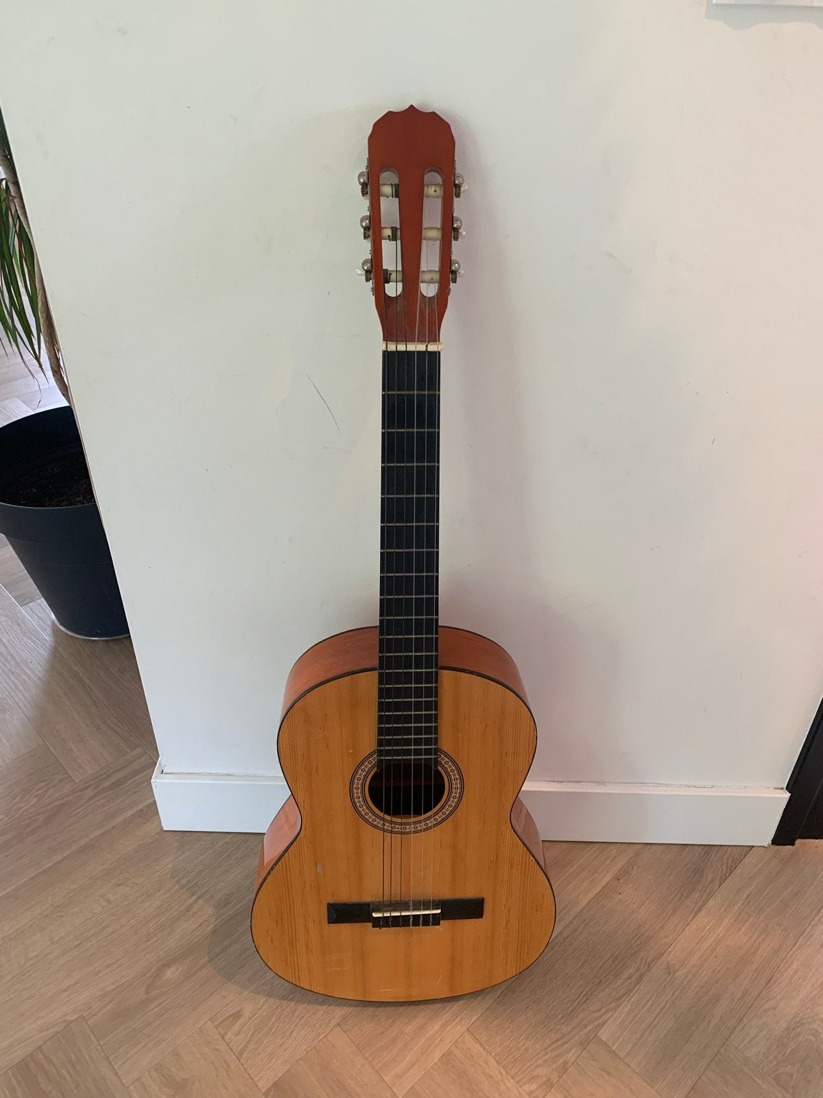 Tenson klassieke gitaar met Gewa gitaartas, Ophalen of Verzenden, Gebruikt, Klassieke of Spaanse gitaar, Met koffer