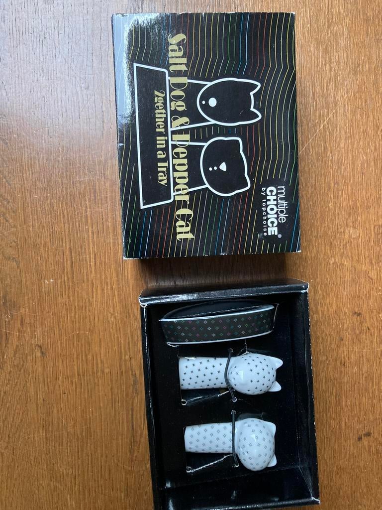 Zout en peper set hond en kat. Salt dog & pepper, Ophalen of Verzenden, Nieuw, Dier
