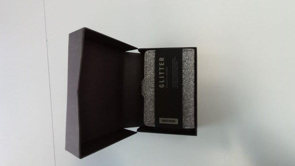 Secrid miniwallet zilverkleur + glitter, Ophalen, Nieuw, Overige kleuren, Overige merken