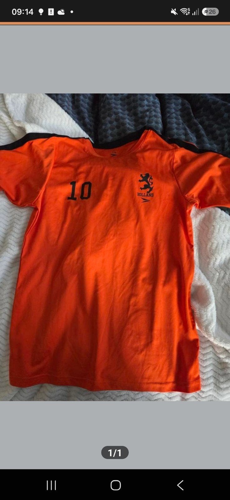 Oranje voetbalteneu maat 176, Ophalen of Verzenden