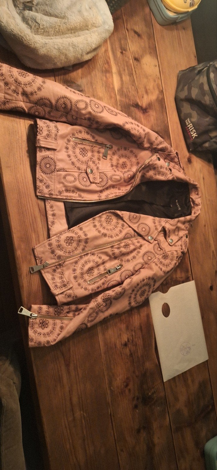 Nikkie echt lederen jasje, maat 40, roze, Nikkie, Ophalen of Verzenden, Maat 38/40 (M), Roze