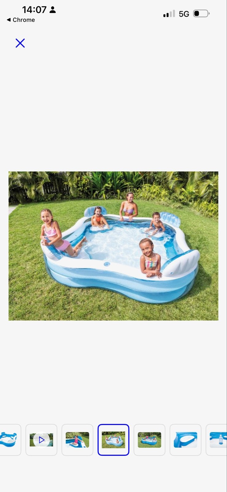 Intex Swim Center Family Lounge Pool - Opblaaszwembad, Opblaaszwembad, Vierkant, Nieuw, Ophalen of Verzenden