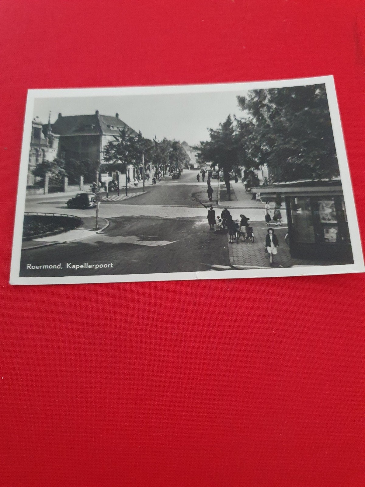 Oude ansichtkaart Roermond, Kapellerpoort (1949), Verzenden, 1940 tot 1960, Gelopen, Limburg