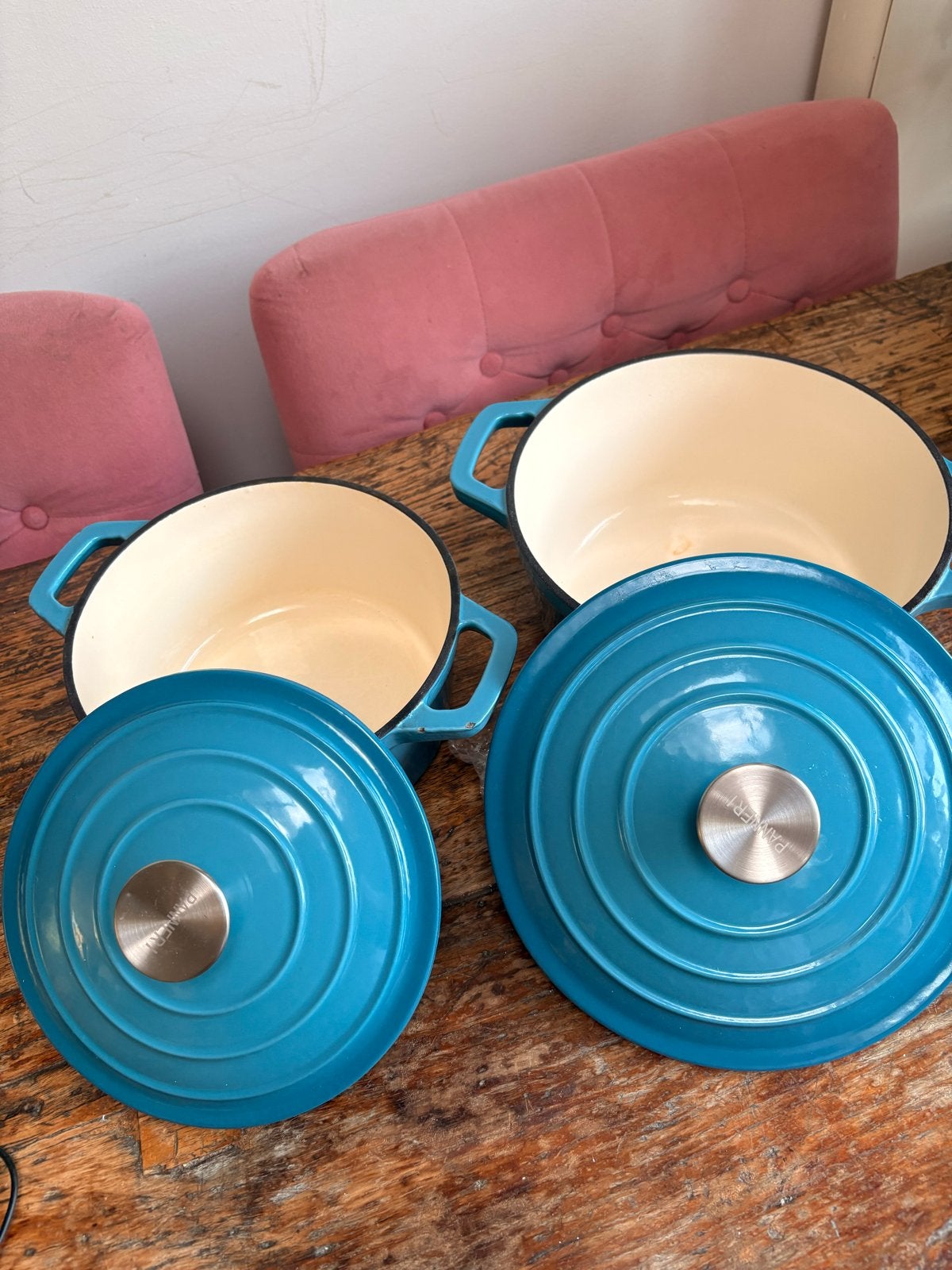Set van 2 Panneri gietijzeren braadpannen, Ophalen, PFAS-vrij, Nieuw, Overige merken