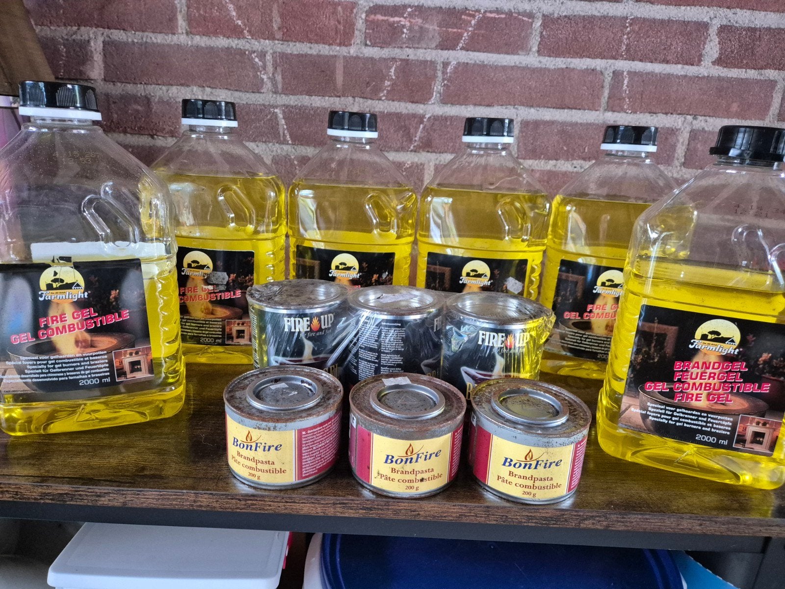 Brand gel / Haard gel, Minder dan 3 m³, Ophalen