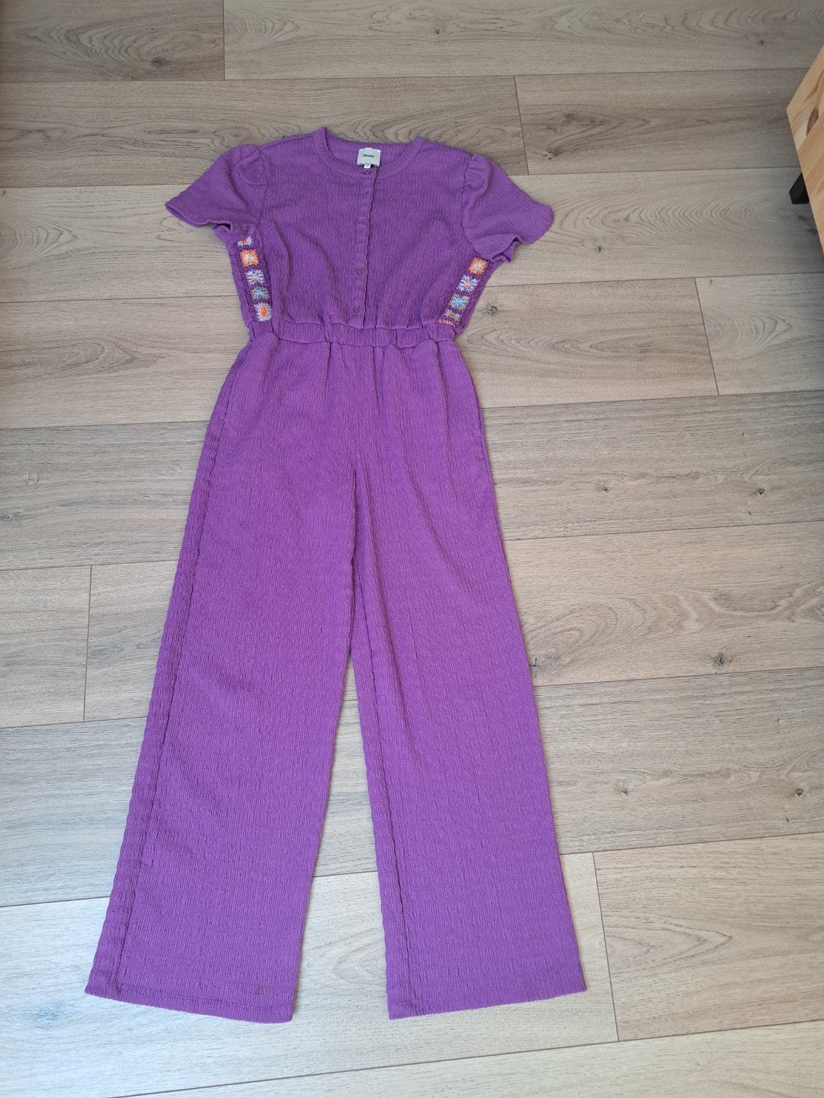 Shoeby paarse jumpsuit maat 134/140, Meisje, Ophalen of Verzenden, Zo goed als nieuw, Setje