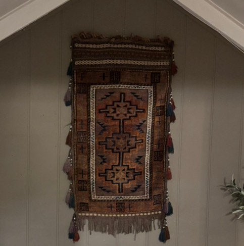 Groot wandkleed van hoffz, Ophalen of Verzenden, Zo goed als nieuw, Rechthoekig, 200 cm of meer