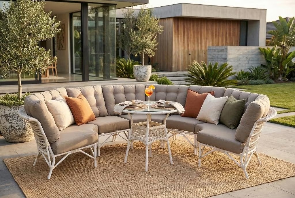 4 Seasons Outdoor avignon loungeset hoekbank SALE #78, Ophalen, Bank, Zo goed als nieuw, Loungeset