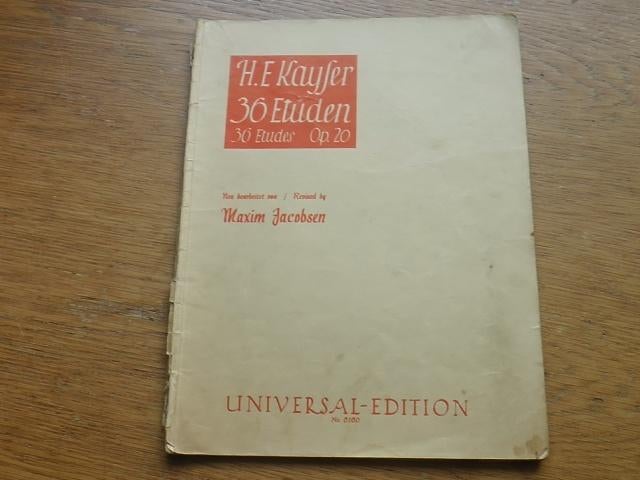 H.e.kayser - 36 etudes op. 30  - Voor viool, Gebruikt, Klassiek, Les of Cursus, Ophalen of Verzenden