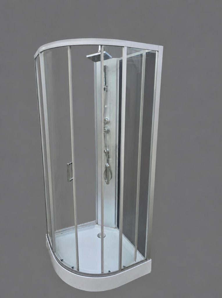 Douchecabine 90x90 cm met regendouche en handdouche, Doe-het-zelf en Verbouw, Ophalen, Gebruikt, Glas, Douche