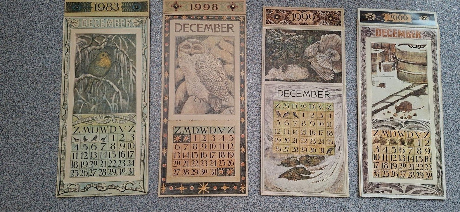 Hoitema kalender,s 4x, Ophalen of Verzenden, 1980 tot heden, Tijdschrift