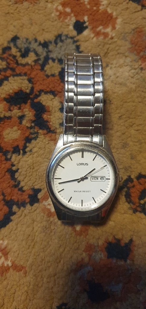 Lorus vintage Japan, Sieraden, Tassen en Uiterlijk, Horloges | Antiek, Overige merken, Staal, Met bandje, 1960 of later