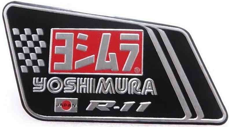 Yoshimura R-11 aluminium Uitlaatplaatje, Motoren, Accessoires | Stickers, Verzenden