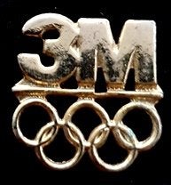 3M Olympische Spelen pin- goudkleur, Verzenden, Nieuw, Sport, Speldje of Pin