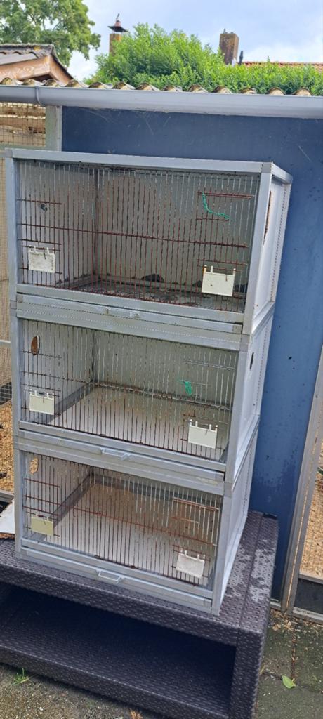 3 broedkooien , aluminium kweek kooien te koop, Dieren en Toebehoren, Vogels | Hokken en Kooien, Ophalen, Aluminium, Broedkooi of Kweekkooi
